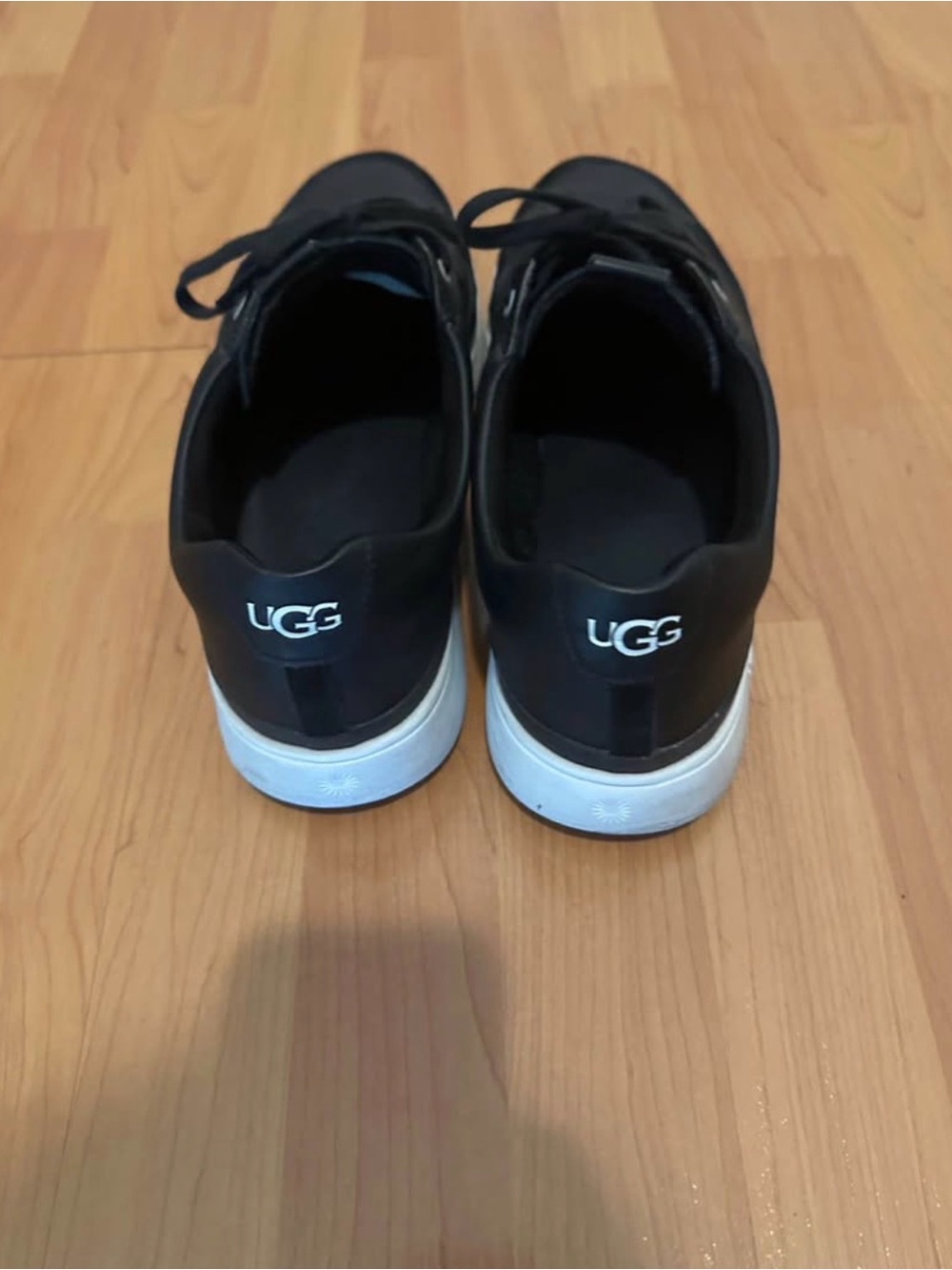 UGG Men's Black Sneakers with White Sole